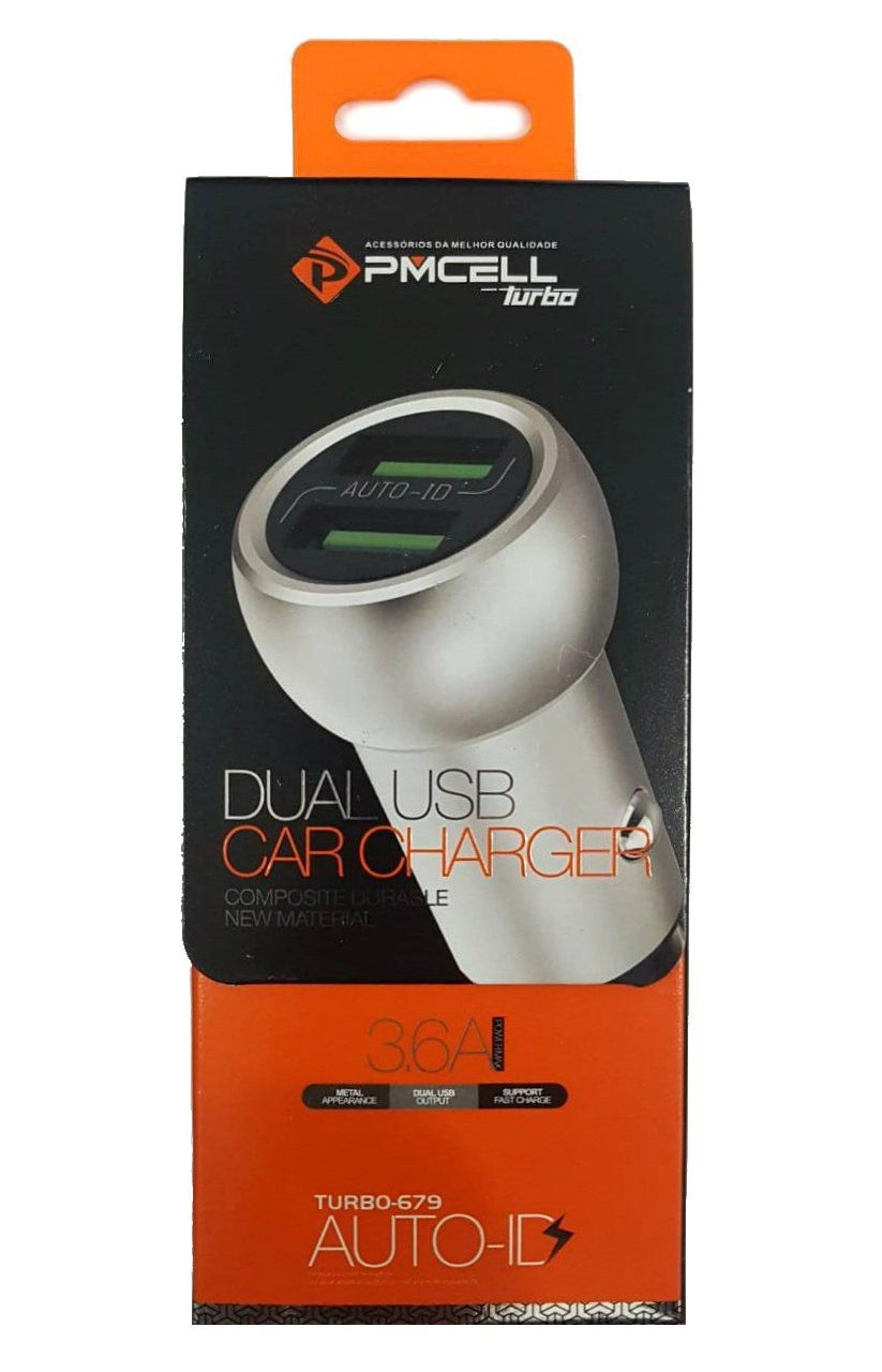  - Carregador de carro - PMCELL    Cod. TURBO-679 5G